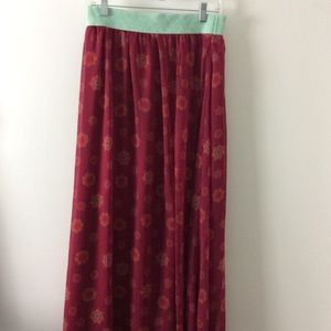 LuLaRoe Skirt Medium Maxi Multi Color
